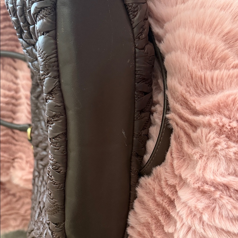 Coach Madison Dark Brown Textured Shoulder Bag 70th Anniversary with dust bag - Picture 3 of 5